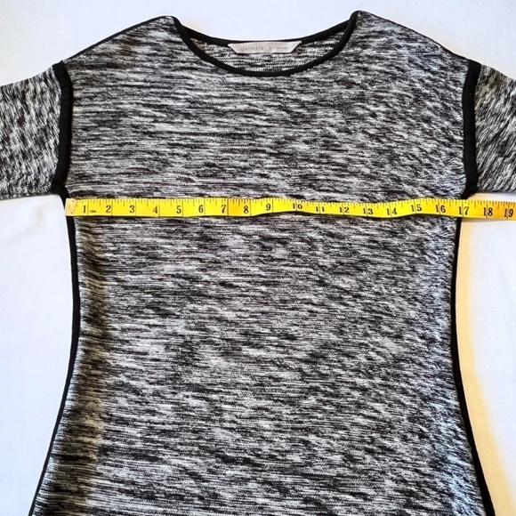 Athleta Retreat sweater mini dress in black and white space knit - Picture 5 of 10